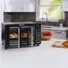 Digital French Door Air Fryer Toaster Oven, Black