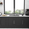 Double Bowl (50/50) Drop in Sink - 33"x22"x9" Stainless Steel Kitchen Sink 18 Gauge with Two 9" Deep Basin